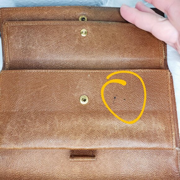 Louis Vuitton Long Trifold Wallet - Vintage Monogram Porte Tresor International - Picture 7 of 13